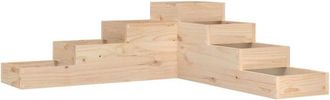 vidaXL Garden Planter 4-Tier 106x104.5x36 cm Solid Wood Pine Vidaxl