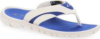 Oakley Coil Flip Flop in White/Blue at Nordstrom Rack, Size 12