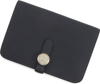 Herm&egrave;s Blue Indigo Togo Leather Wallet (Bi-Fold) (Pre-Owned)