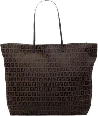 Fendi Pre-owned Tote Bags, female, Brown, Size: ONE SIZE Pre-owned Vintage Tote Bag