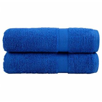 vidaXL Toallas De Ba&ntilde;o Solund 2 Unidades Azul 100x150 Cm 600 Gsm Vidaxl