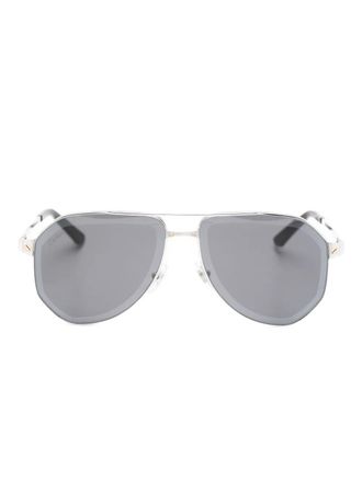 Cartier Santos de Cartier sunglasses - unisex - Metal - 60 - Silver