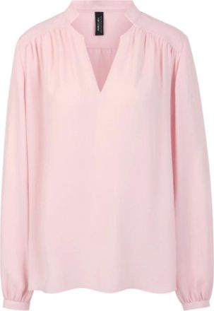 Marc Cain Vloeiende Blouse - Dames - Blouses - Roze - M - Polyester - Overhemden