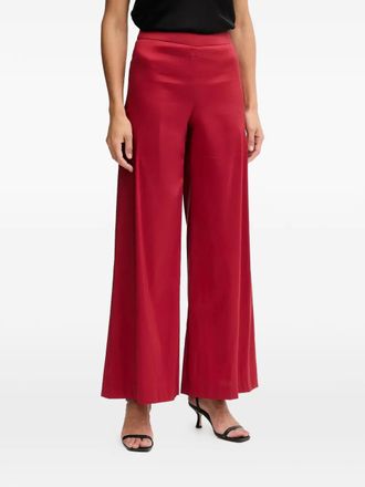 Pedro del Hierro red palazzo pants - women - Polyester/Polyamide/Elastane - 36