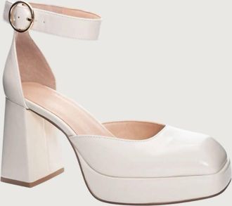 Chinese Laundry Womens Oaklen Platform Heel Pumps In White