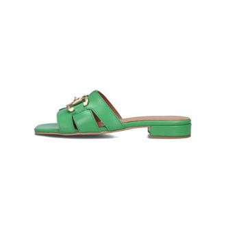 Notre-V Schoenen, Dames, Groen, 38 EU, Slider Sandalen