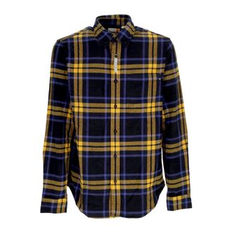 Timberland Klassiek Geruit Flanellen Overhemd - Heren - Casual Overhemden - Veelkleurig - L - Katoen - Overhemden