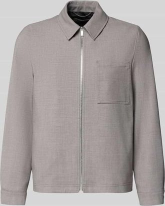 Drykorn Drykorn Regular Fit Jacke mit Viskose-Anteil Modell Jerson in Hellgrau, Gr&ouml;&szlig;e XXL