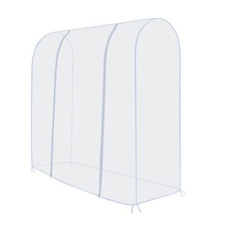 Infinite Transparente Schutzh&uuml;lle F&uuml;r Kleiderb&uuml;gel [peva] [120x50x150cm] Mit Gurten [transparent]
