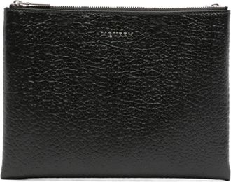 Alexander McQueen Leren Etui - Heren - Tassen - Zwart - ONE Size - Leer - Tassen