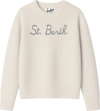 MC2 Saint Barth Maglione Tessa a girocollo - - Knitwear - Donna - Beige - S