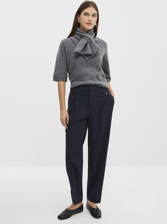 Contemporaine Womens Adjustable ankle pant Fit: Barrel leg, high rise