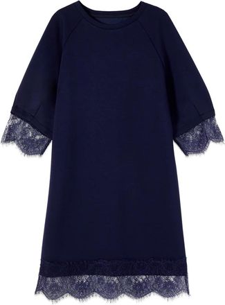 Oltre Scuba Kantjurk - Dames - Korte kleedjes - Blauw - XL - Katoen - Kleedjes
