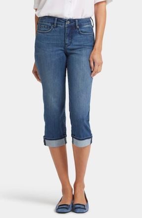 NYDJ Marilyn Cool Embrace Straight Crop Jeans in Blue Ridge at Nordstrom, Size 12
