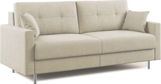 Divani.Store Megan Sof&aacute; Convertible En Microfibra Extra&iacute;ble 168 Cm (mat. 120x197) Crema