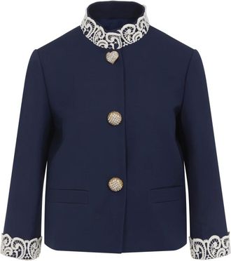Valentino Mujer, Chaquetas, Azul, Talla: S