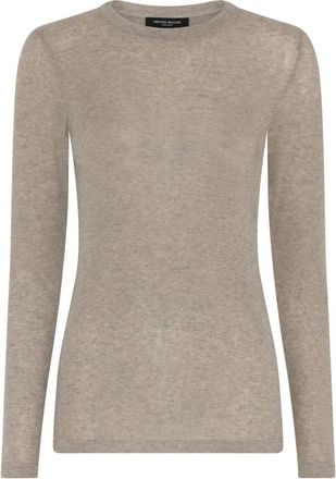 Bruuns Bazaar Maglia a Maniche Lunghe con Collo Alto - - Tops - Donna - Grigio - L