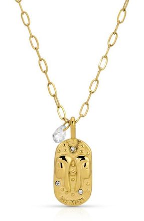 Kozakh Cielo Zodiac Pendant Necklace in Gemini/Gold at Nordstrom