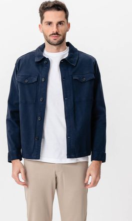 Perform Collection Overshirt van keperstof - Marineblauw
