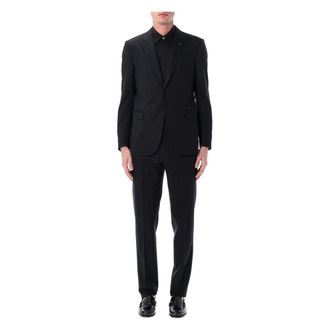 Lardini Single Breasted Suits, male, Black, Size: 2XL Soiree Suit