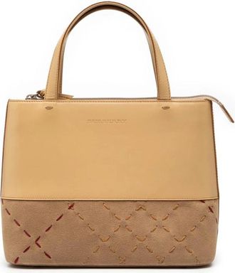 Burberry Borsa tote in pelle strutturata Pre-owned - - Pre-owned - Donna - Marrone - ONE SIZE