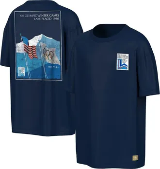 Outerstuff Mens Outerstuff Navy Lake Placid 1980 Winter Olympics Mountain View T-Shirt at Nordstrom, Size Medium
