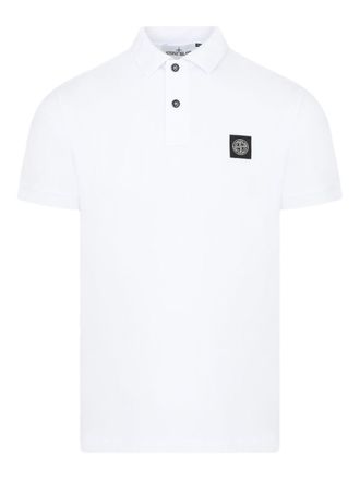 Stone Island Logo Cotton Polo Shirt
