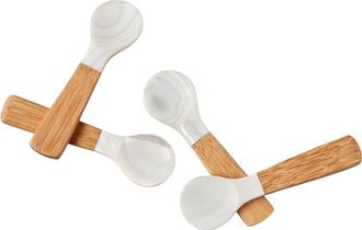 Be Home Seashell Spoons - Set of 4 in Natural at Nordstrom, Size Small