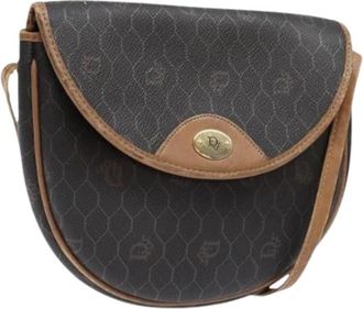 Dior Pre-owned Vintage Plastic Schoudertas - Dames - Vintage Schoudertas - Bruin - ONE Size - Leer - Vintage