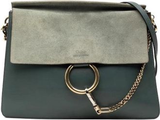 Chlo&eacute; Pre-owned Cross Body Bags, female, Blue, Size: ONE SIZE Pre-owned Leather Crossbody Bag