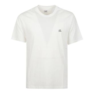 C.P. Company 30/1 Jersey Short Sleeve Logo Patch T-Shirt - male - C.P. Company - T-Shirts - White - XL - Tops