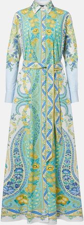 Etro Abito chemisier in cotone con stampa