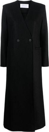 Harris Wharf London double-breasted wool coat - women - Wool - 40 - Black