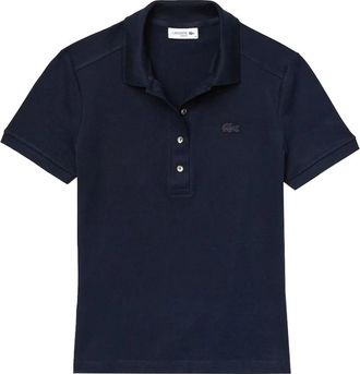 Lacoste L.12.D Slim Fit Stretch Petit Pique Polo Shirt - Dames - Polos - Blauw - 4XS - Katoen - Tops