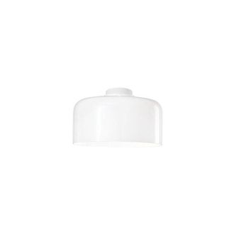 Luce-Ambiente-Design Luce Ambiente E Design - Plafoniera gibus in vetro bianco 30 cm