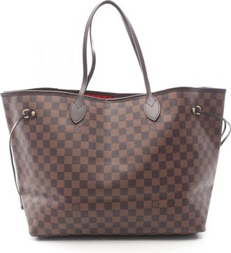 Louis Vuitton Brown Damier Canvas Coated Canvas Leather Handbag Tote Bag (Pre-Owned)