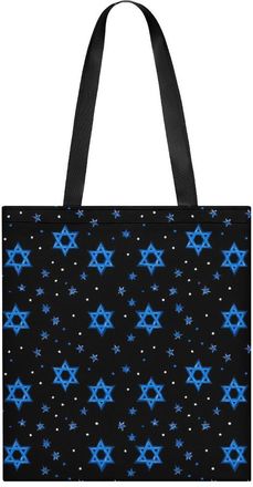 Generic Israeli Flag Print Tote Bag for Women Men Shoulder Bags Purses Pouch Handbags