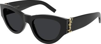 Saint Laurent SL M94 Zonnebril - unisex - Zonnebrillen - Zwart - 53 MM - Accessoires