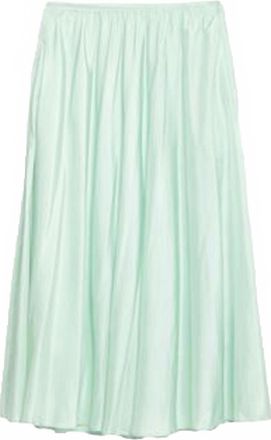 Vince Womens Midi Skirt In Light Green