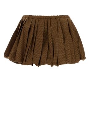 Miu Miu Mini Skirt - Brown