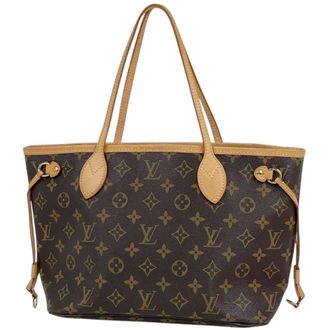 Louis Vuitton Brown Monogram Handbag Tote Bag (Pre-Owned)