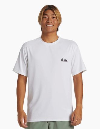 Quiksilver Mens Quiksilver Mens Everyday Short Sleeve UPF 50 Surf T-Shirt - White - Size: 42