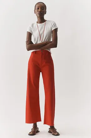 Pistola Denim Penny High Rise Crop Wide Leg Jeans