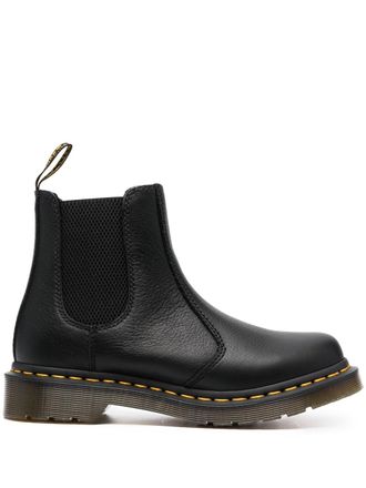 Dr. Martens Smooth Leather Ankle Boot With Elastic Side Panels