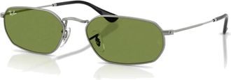 Ray-Ban Geometric Metal Zonnebrillen - unisex - Zonnebrillen - Grijs - 54 MM - Accessoires