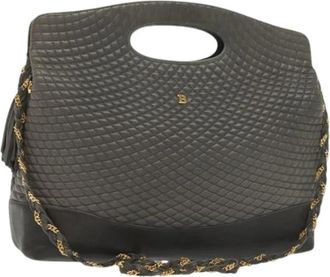 Bally Pre-owned Handbags, female, Gray, Size: ONE SIZE Pre-owned Leather Handbag