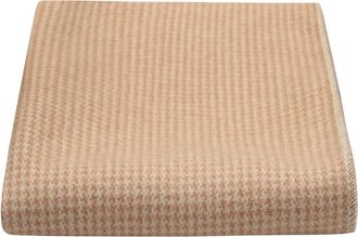King & Priory Golden Brown Micro Dogtooth Pocket Square, Handkerchief