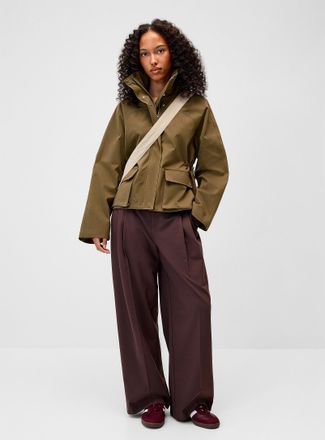 Twik Womens Stand collar boxy jacket