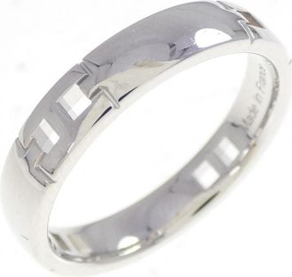 Herm&egrave;s White Gold White Gold (18K) Band Ring (Pre-Owned)