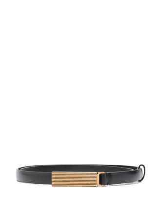 Khaite Empire antique-gold-hardware belt - Black